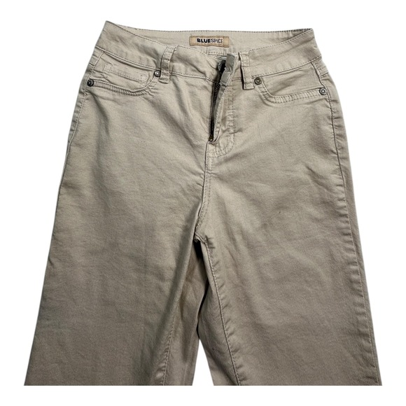 Blue Spice Junior's Size 3 Beige Khaki Straight Leg Casual Pants Trousers - Picture 3 of 10